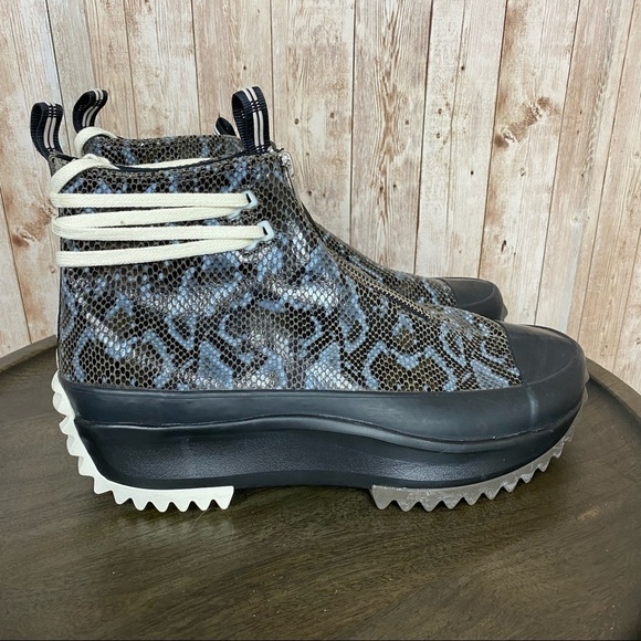 Converse Run Star Hike Hi Snakeskin Platform Sneaker Size 6.5 Women - Picture 4 of 13